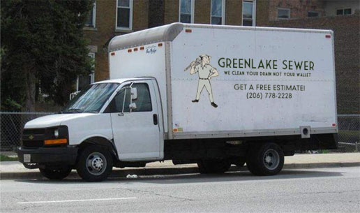 Greenlake Sewer Work Van